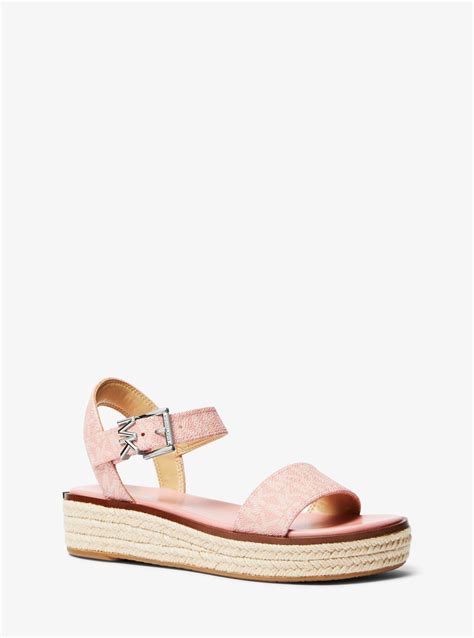 Richie Logo Platform Espadrille Sandal 